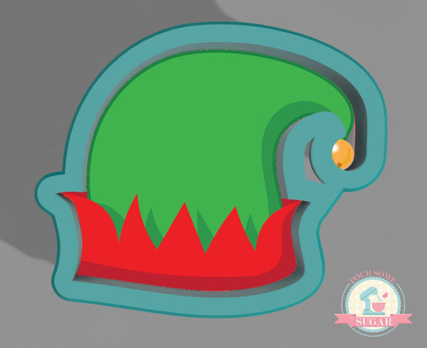 Elf Hat 1 Cookie Cutter or Fondant Cutter