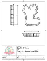 Stocking Gingerbread Man Cookie Cutter