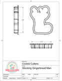 Stocking Gingerbread Man Cookie Cutter