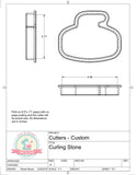 Curling Stone Cookie Cutter/Fondant Cutter or STL Download