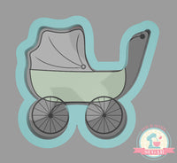 Baby Stroller Cookie Cutter/Fondant Cutter or STL Download