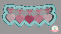 Heart Banner Cookie Cutter (Skinny)