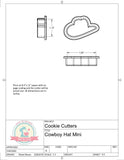 Cowboy Hat Cookie Cutter/Fondant Cutter or STL Download