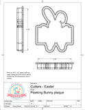 Peeking Bunny Plaque Cookie Cutter