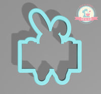 Peeking Bunny Plaque Cookie Cutter