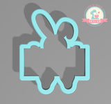 Peeking Bunny Plaque Cookie Cutter