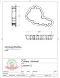 Unicorn 2 Cookie Cutter
