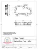 Unicorn Pool Party 4 Cookie Cutter