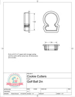 Golf Ball/Tee Cookie Cutter