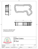 Air Gun Cookie Cutter/Fondant Cutter or STL Download