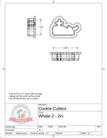 Whale 2 Cookie Cutter
