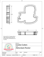 Adirondack Rocker Cookie Cutter or Fondant Cutter