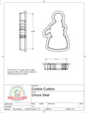 Circus Seal Cookie Cutter/Fondant Cutter or STL Download