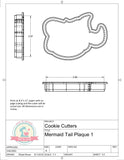 Mermaid Tail Plaque 1 Cookie Cutter