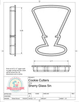 Sherry Glass Cookie Cutter