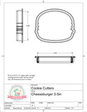 Cheeseburger Cookie Cutter or Fondant Cutter