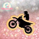 Dirt Bike With or Without Rider Cookie Cutter or Fondant Cutter