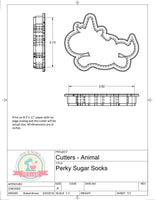 Perky Sugar Socks Unicorn Cookie Cutter