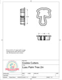 Luau Palm Tree Cookie Cutter