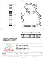 Llama Witch Cookie Cutter