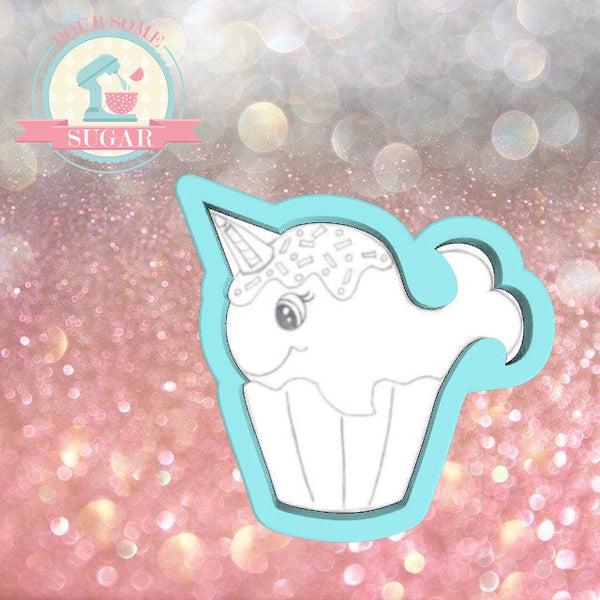 Narwhal Cupcake Cookie Cutter