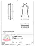 Lighthouse (Skinny) / Chubby Lighthouse Cookie Cutter