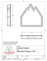 Mountain Plaque Cookie Cutter