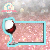 Wine Glass Plaque Cookie Cutter