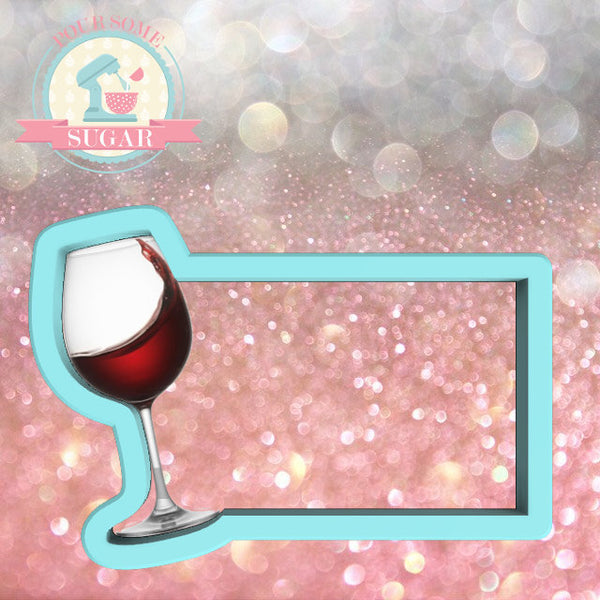 Wine Glass Plaque Cookie Cutter