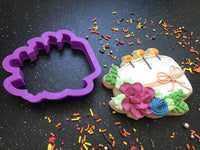 Miss Doughmestic Floral Candle Cookie Cutter/Fondant Cutter or STL Download