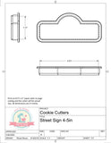 Street Sign Cookie Cutter (Skinny)