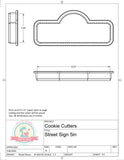 Street Sign Cookie Cutter (Skinny)