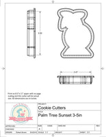 Palm Tree Sunset Cookie Cutter