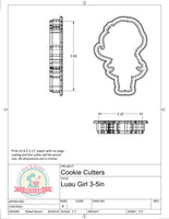 Luau Girl Cookie Cutter