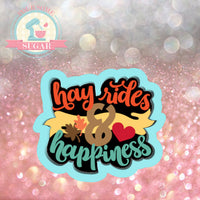 Hay Rides and Happiness Plaque Cookie Cutter