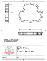 Pumpkin Banner Cookie Cutter
