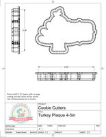 Turkey Plaque Cookie Cutter