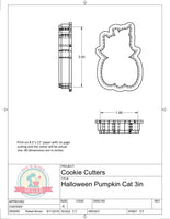 Halloween Pumpkin Cat Cookie Cutter