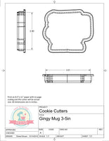 Gingy Mug Cookie Cutter or Fondant Cutter