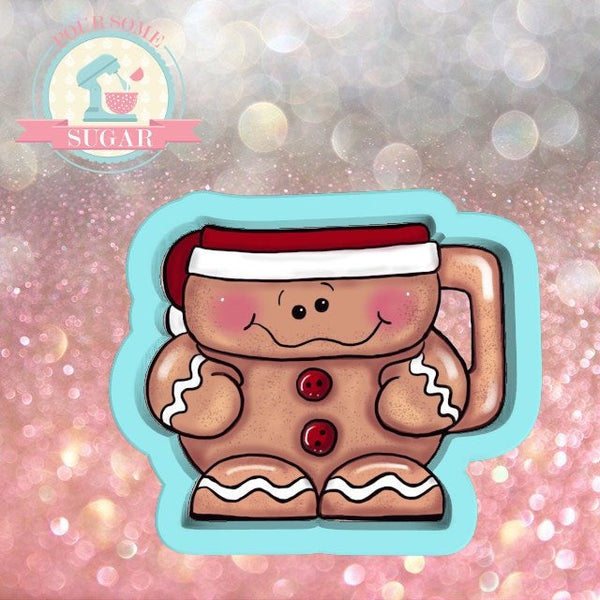 Gingy Mug Cookie Cutter or Fondant Cutter