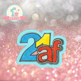 21AF Number Cookie Cutter/Fondant Cutter or STL Download