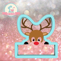 Reindeer (or Mermaid Tail) Plaque Cookie Cutter or Fondant Cutter