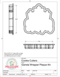 Gangsta Wrapper Cookie Cutter or Fondant Cutter