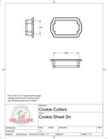 Cookie Sheet Cookie Cutter or Fondant Cutter