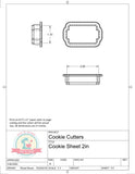 Cookie Sheet Cookie Cutter or Fondant Cutter