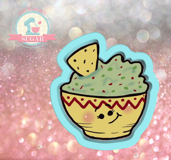 Guac Bowl (You're So Extra) Cookie Cutter or Fondant Cutter
