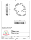 Lamb Boy Cookie Cutter or Fondant Cutter