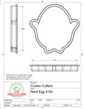 Nerdy Egg Cookie Cutter or Fondant Cutter