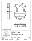 Bunny and Donut Cookie Cutter/Fondant Cutter or STL Download