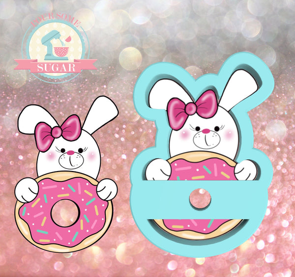 Bunny and Donut Cookie Cutter/Fondant Cutter or STL Download